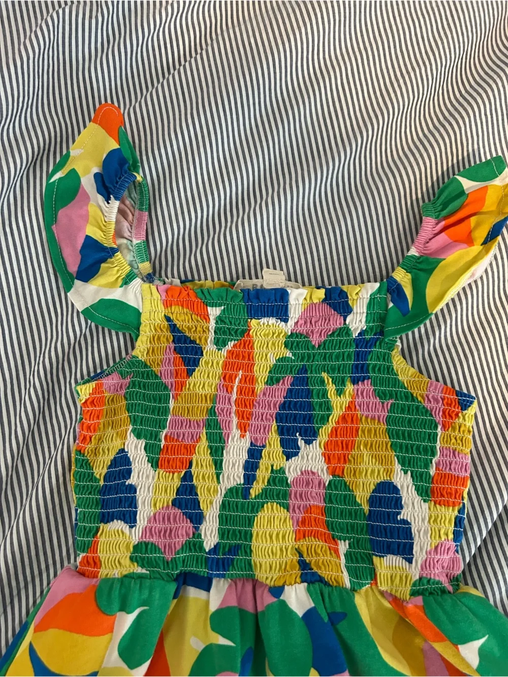 Mini Boden Willa Shirred Jersey dress